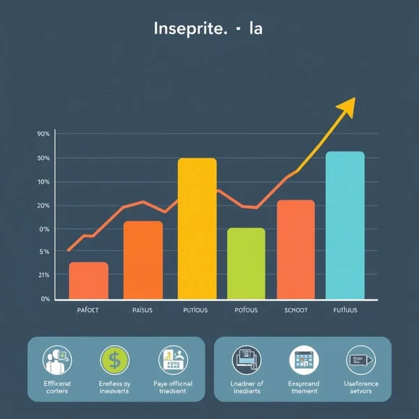 A chart showing improved performance, representing an Efficiency Report