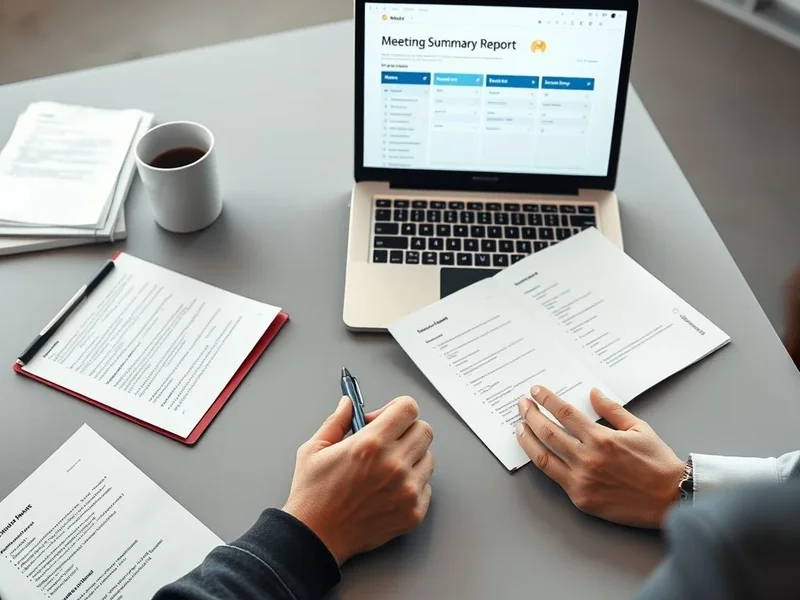 Het beheersen van het Meeting Summary Report