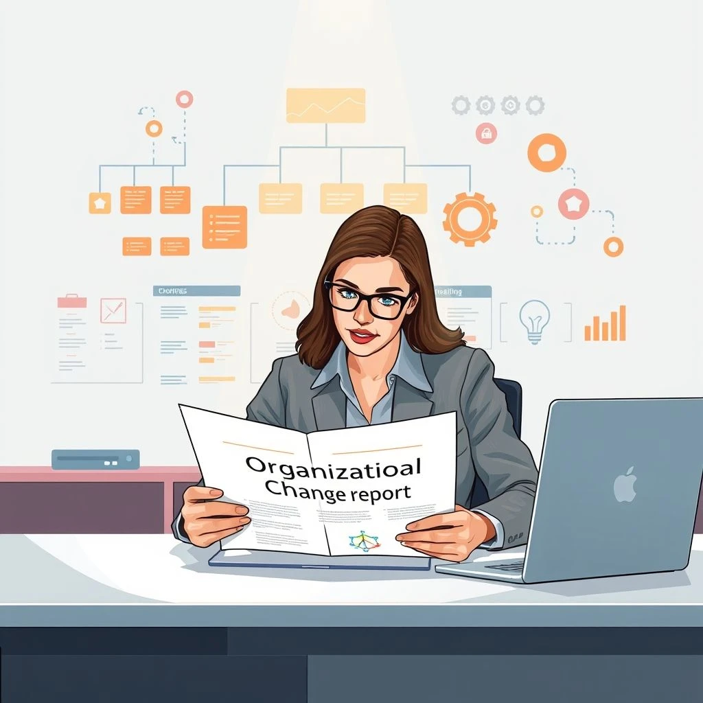 إتقان تقرير التغيير التنظيمي Organizational Change Report دليل شامل لكتابة التقارير بفعالية