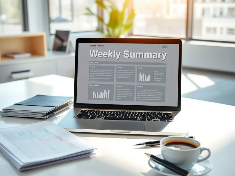 Image: Weekly Summary Report