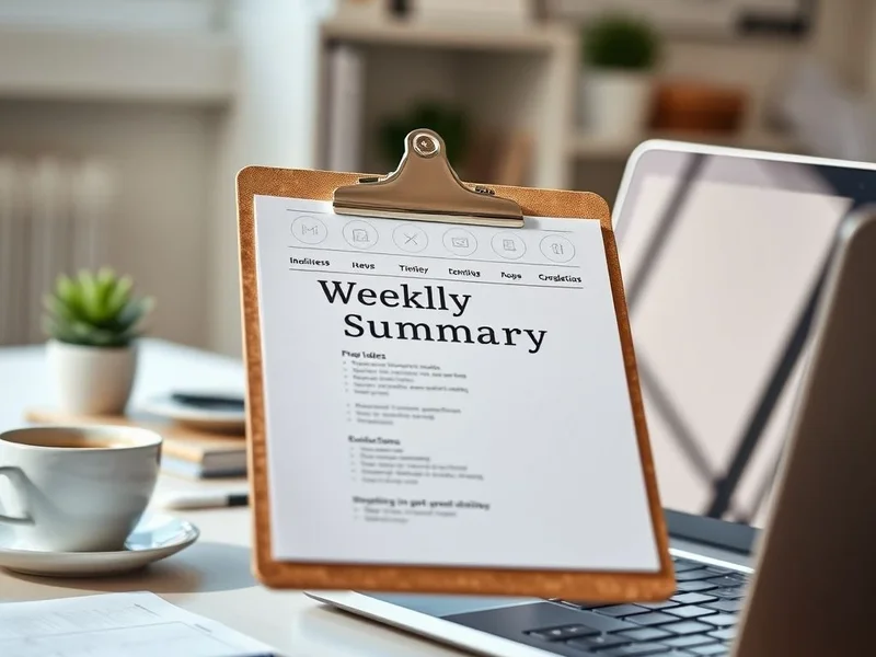 Image: Weekly Summary Report