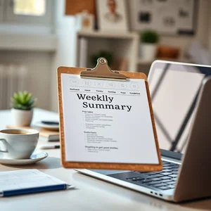 Meistere dein Business-Englisch Weekly Summary Report schreiben leicht gemacht