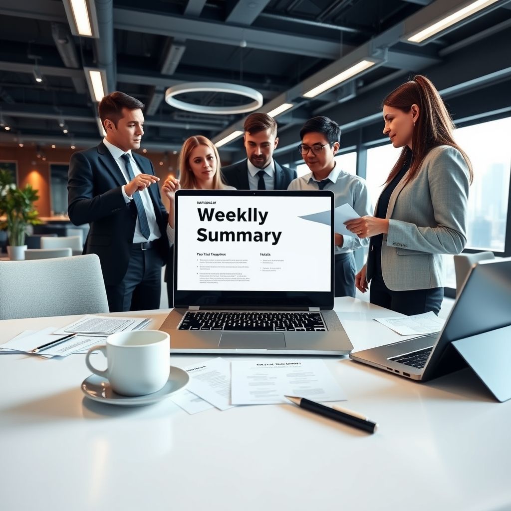 Padroneggia il Business English Scrivere un Weekly Summary Report Guida Completa