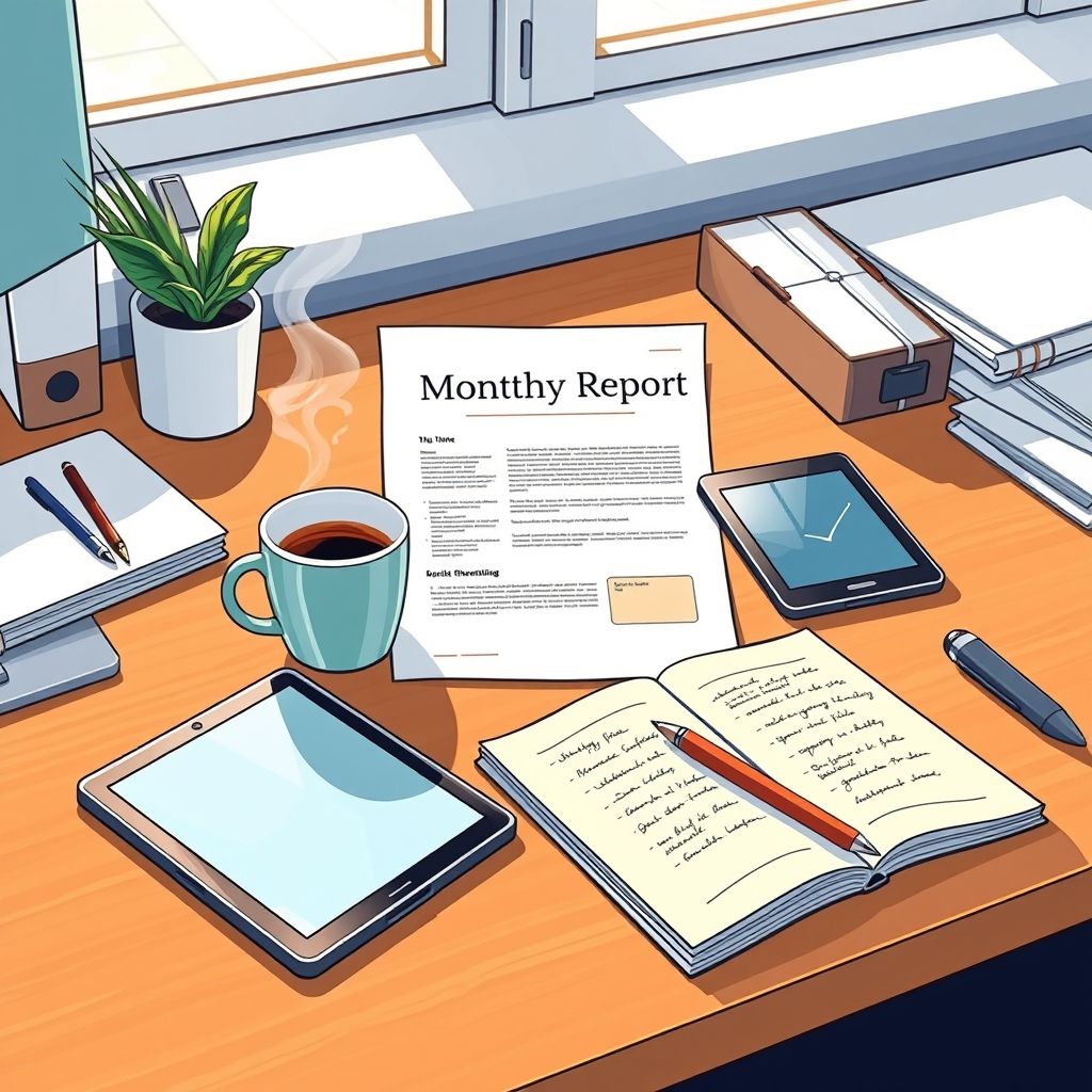 Monthly Summary Report 월간 요약 보고서 마스터하기 ESL 전문가를 위한 안내서