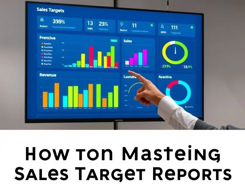 Sales Target Report 이해하기