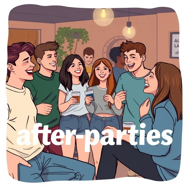 Une After-party animée avec de la musique et de la danse