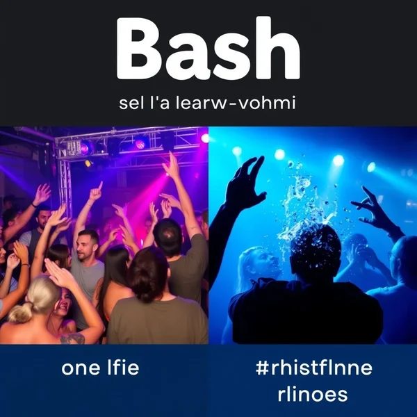 A lively party scene illustrating the slang word "bash"