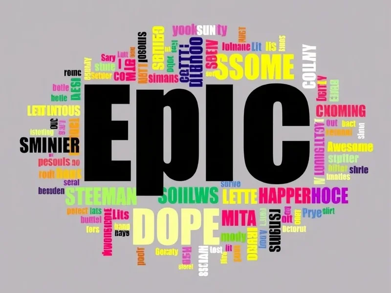 The slang word Epic visualized