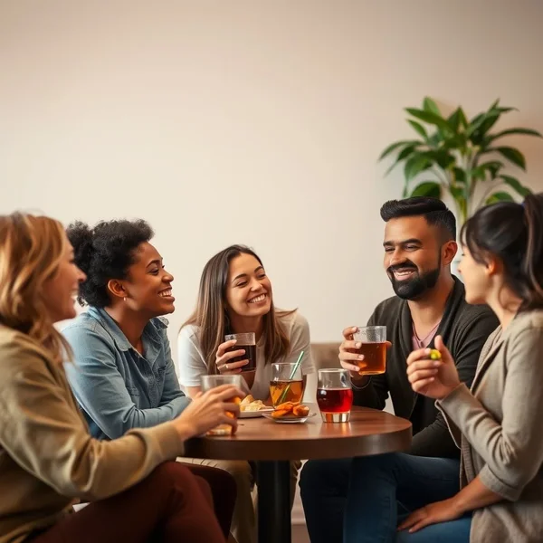 Friends enjoying a get-together