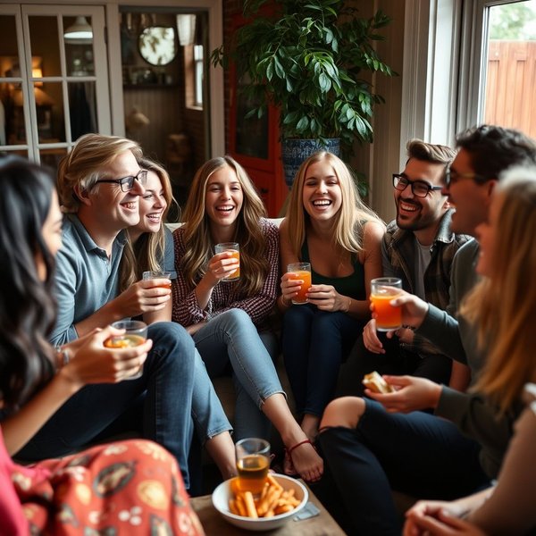 Friends enjoying a get-together