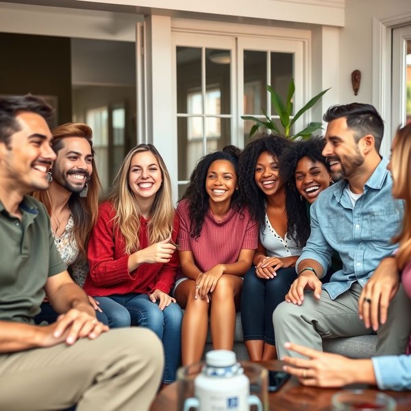 Friends enjoying a get-together