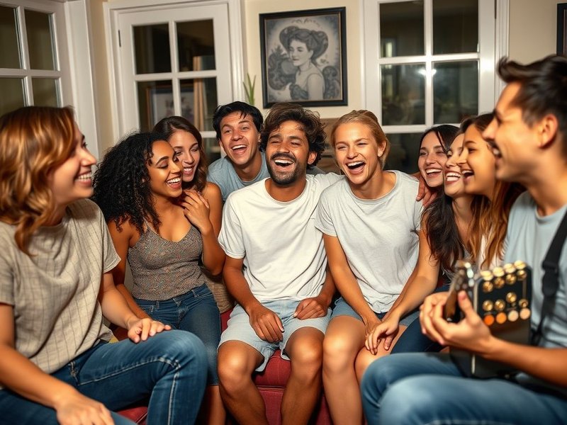 Друзья веселятся на House Party