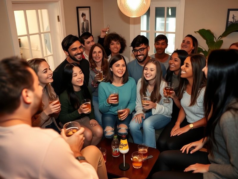 Friends having fun at a House Party