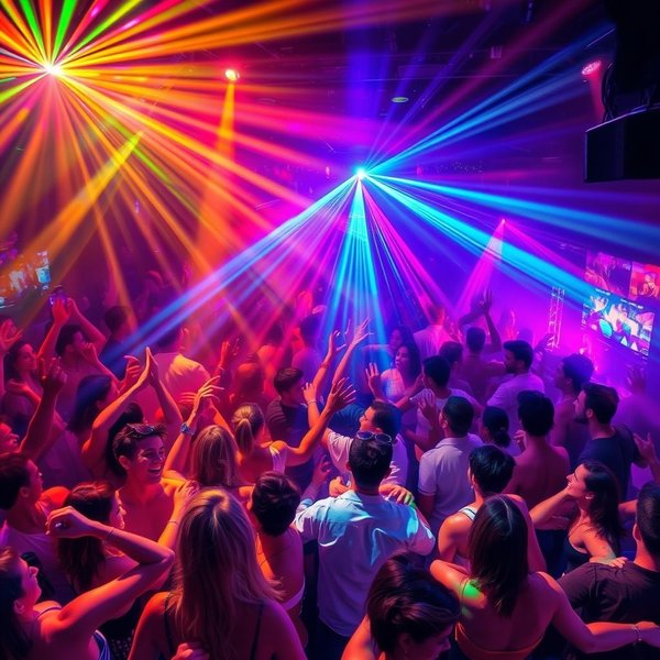 A lively party scene illustrating the slang term Jumping