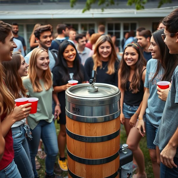 Understanding the term Kegger at campus parties