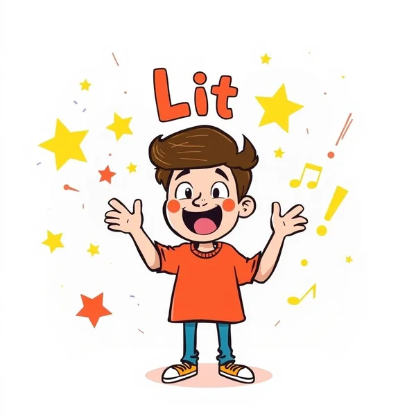 An image illustrating the excitement of something being Lit