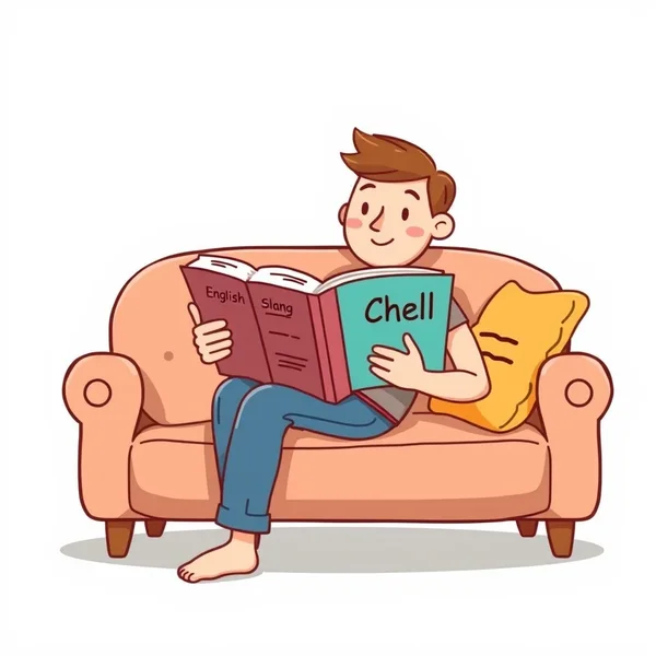Image de personnes se relaxant, avec le texte "Comprendre le mot d'argot Chill"