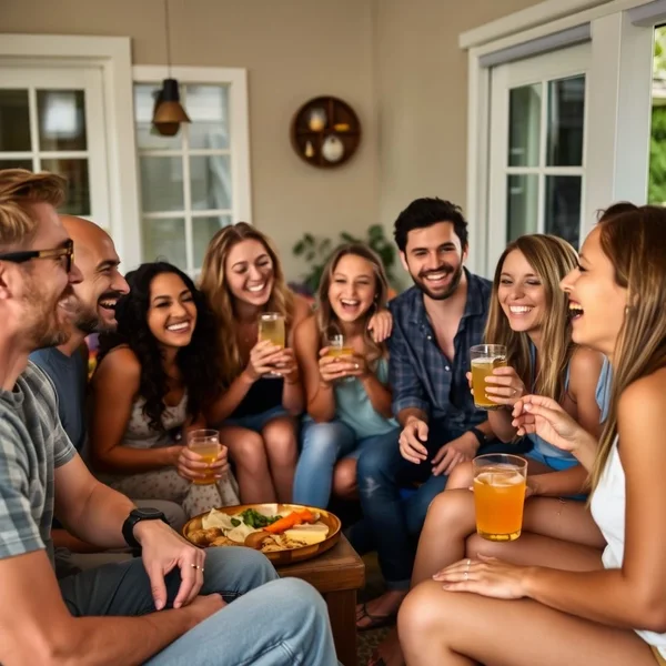 Friends enjoying a get-together