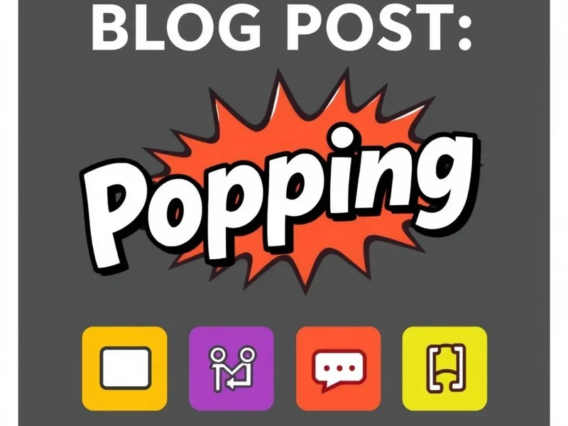 Une scène d'événement animée illustrant le terme d'argot anglais Popping