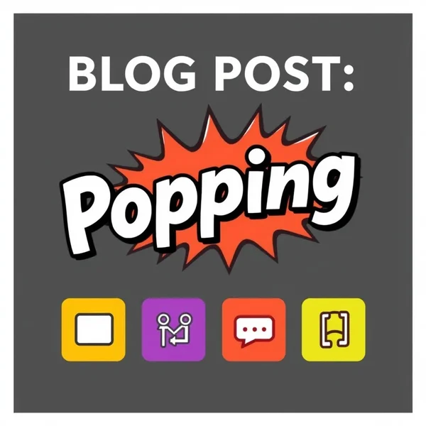 Une scène d'événement animée illustrant le terme d'argot anglais Popping