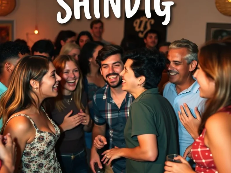 Adegan pesta meriah yang menggambarkan arti Shindig