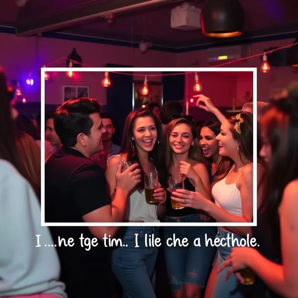 Image of people enjoying a casual party, with the title "Understanding the slang word Shindig"