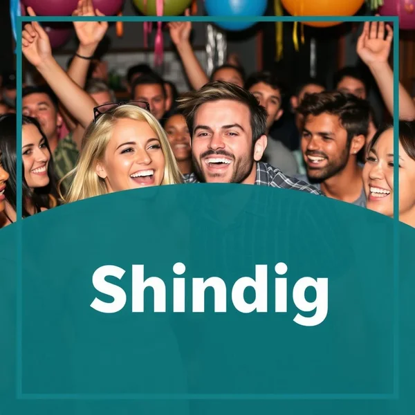 Shindig의 의미를 보여주는 활기찬 파티 장면
