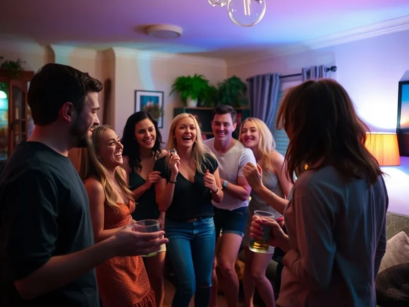 Friends having fun at a House Party