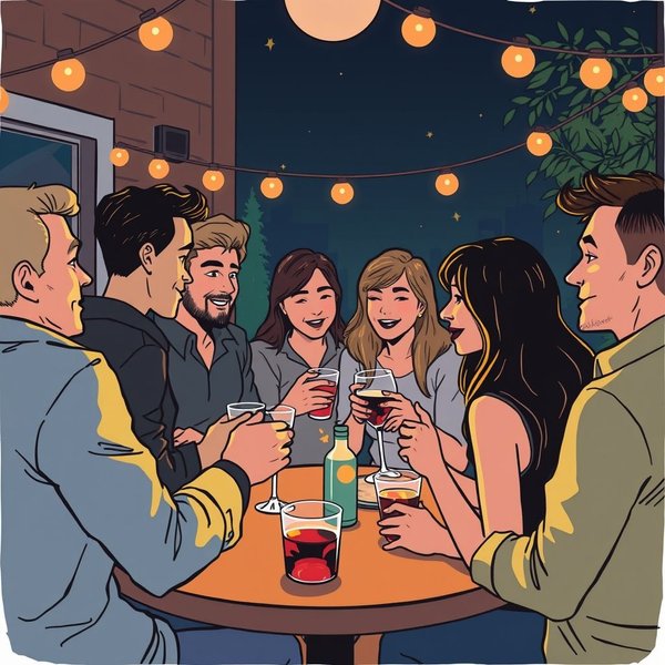 A lively After-party with music and dancing