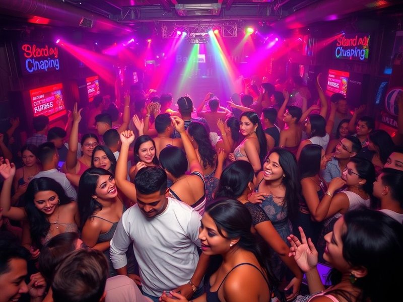 A lively party scene illustrating the slang term Jumping