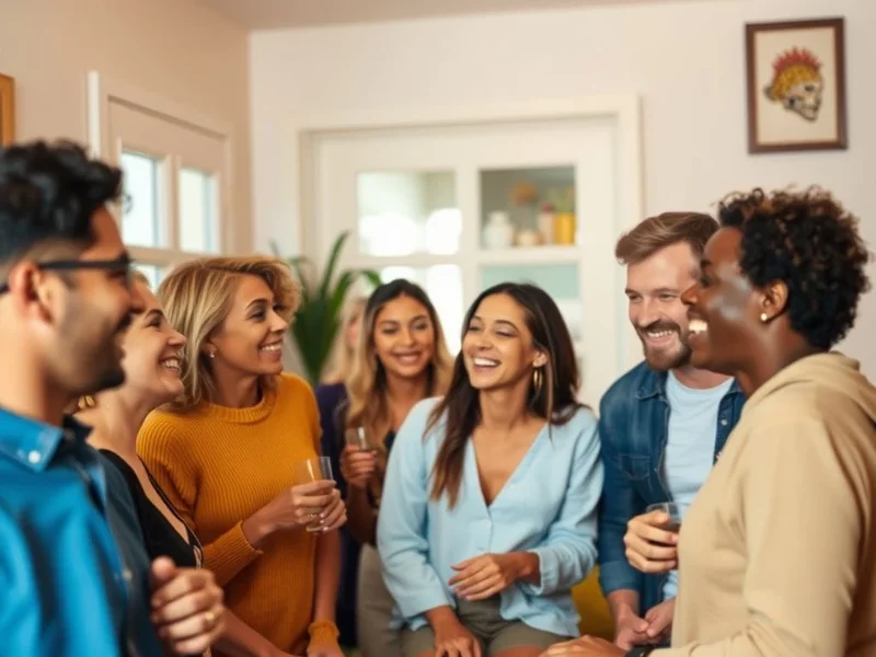 Friends having fun at a House Party