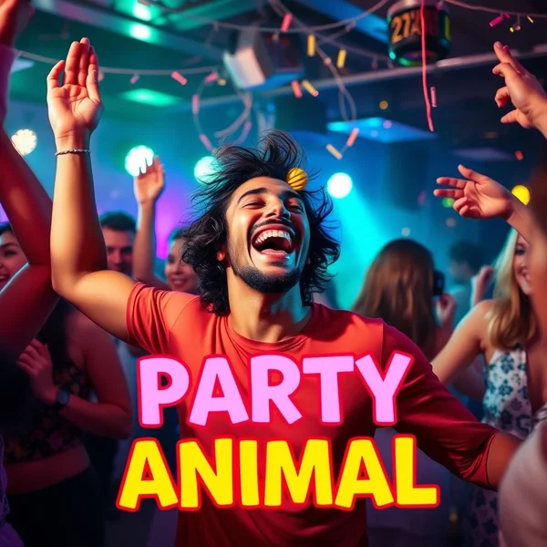Image of people having fun at a party, illustrating the term Party Animal