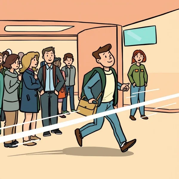 Illustration for the English slang term Jet