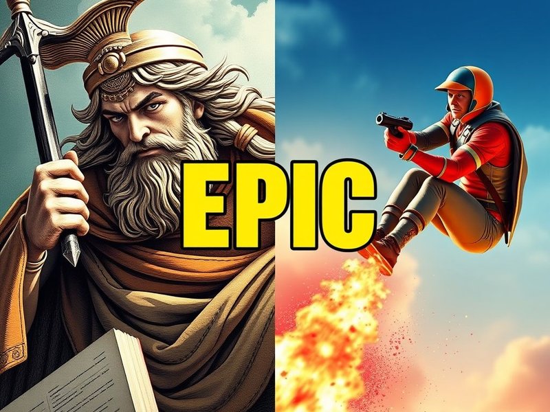 Le mot d'argot Epic visualisé