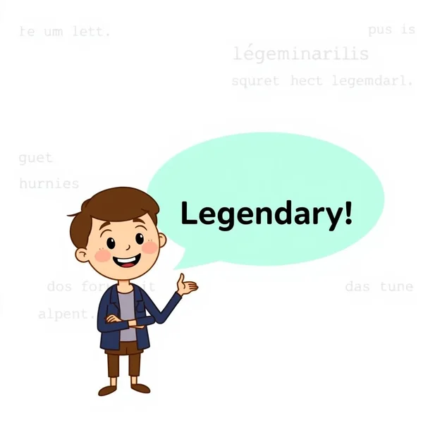 Comprendre le mot d'argot anglais Legendary