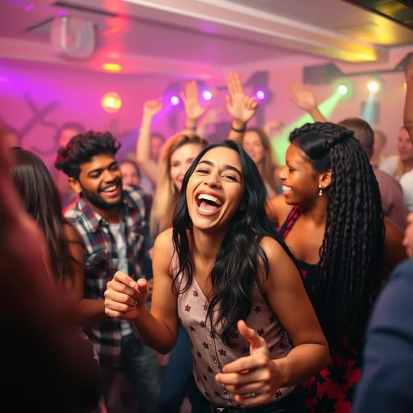 Image of people having fun at a party, illustrating the term Party Animal