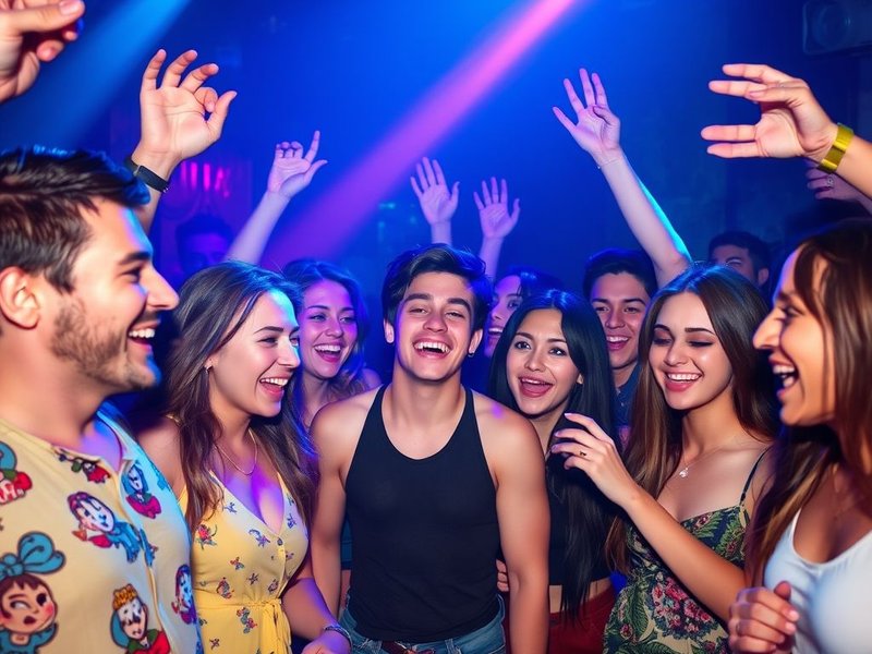 Image of people having fun at a party, illustrating the term Party Animal