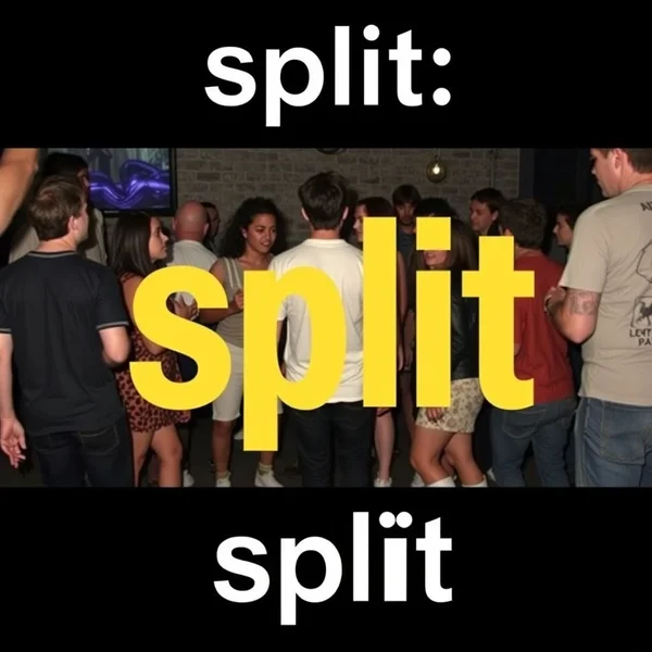 Understanding the English slang word Split