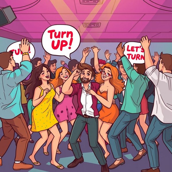 Entendendo o significado da gíria em inglês Turn Up