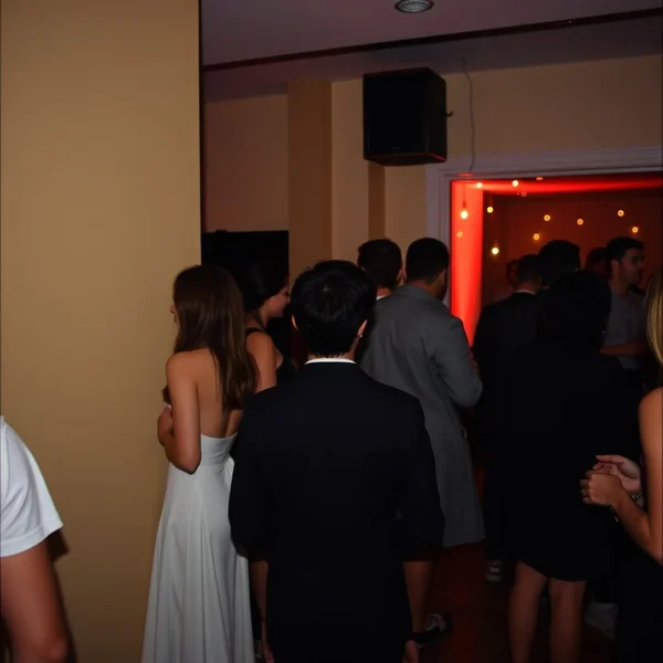 Image d'une personne observant lors d'une fête, illustrant le terme Wallflower