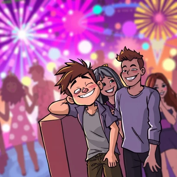 Imagen que muestra una escena de fiesta, insinuando sutilmente el significado de Plastered