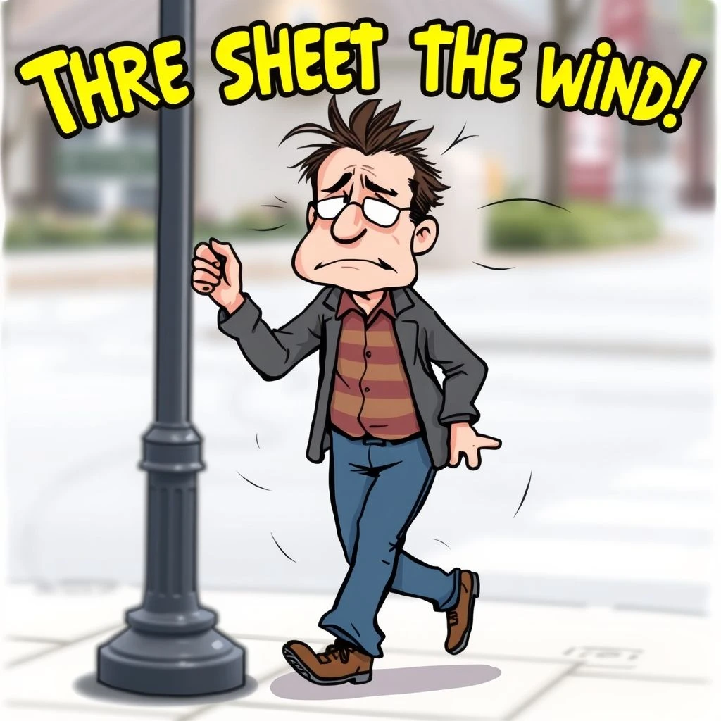“烂醉如泥 (Three Sheets To The Wind)”详解：掌握这个经典英语俚语
