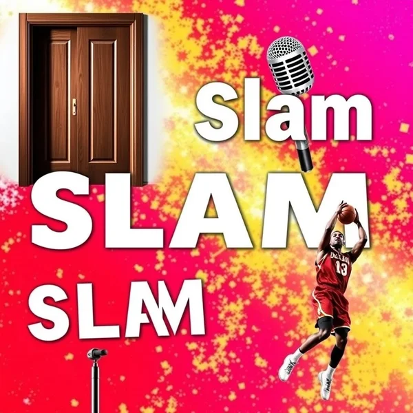 Gambar yang menunjukkan berbagai penggunaan kata Slam