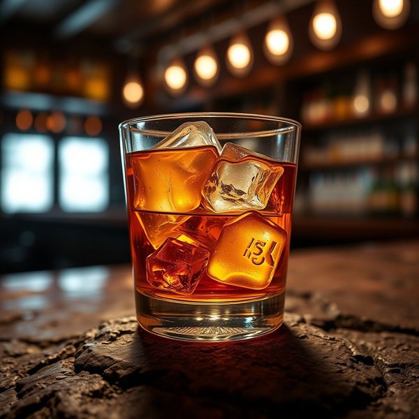 Pedindo um whisky "On The Rocks" em um bar