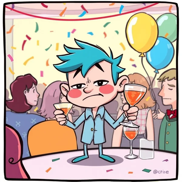 Quelqu'un qui a l'air Sloshed à une fête