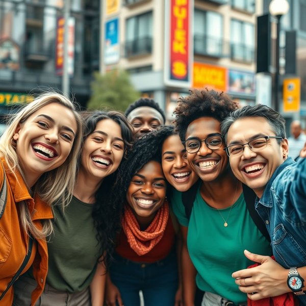A group of friends representing a 'squad'