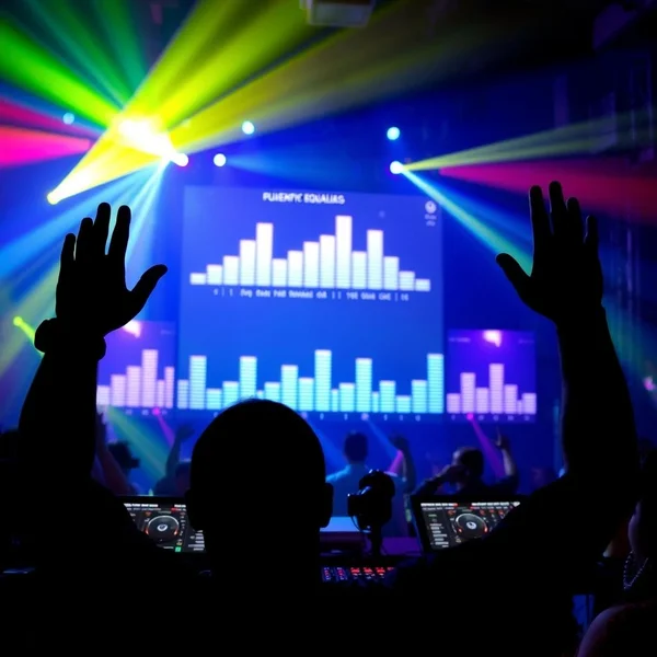 Un DJ en un concierto preparándose para Drop The Beat.