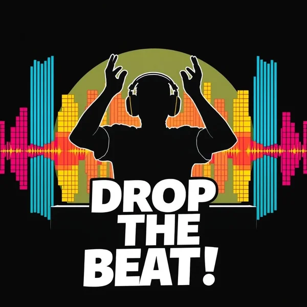 ดีเจในคอนเสิร์ตกำลังเตรียมพร้อมที่จะ Drop The Beat.