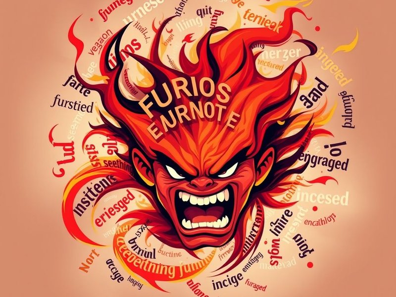 Synonyms for Furious to expand vocabulary