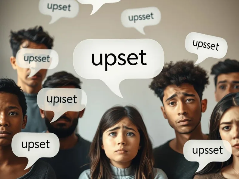 Una representación visual de varios sinónimos para Upset